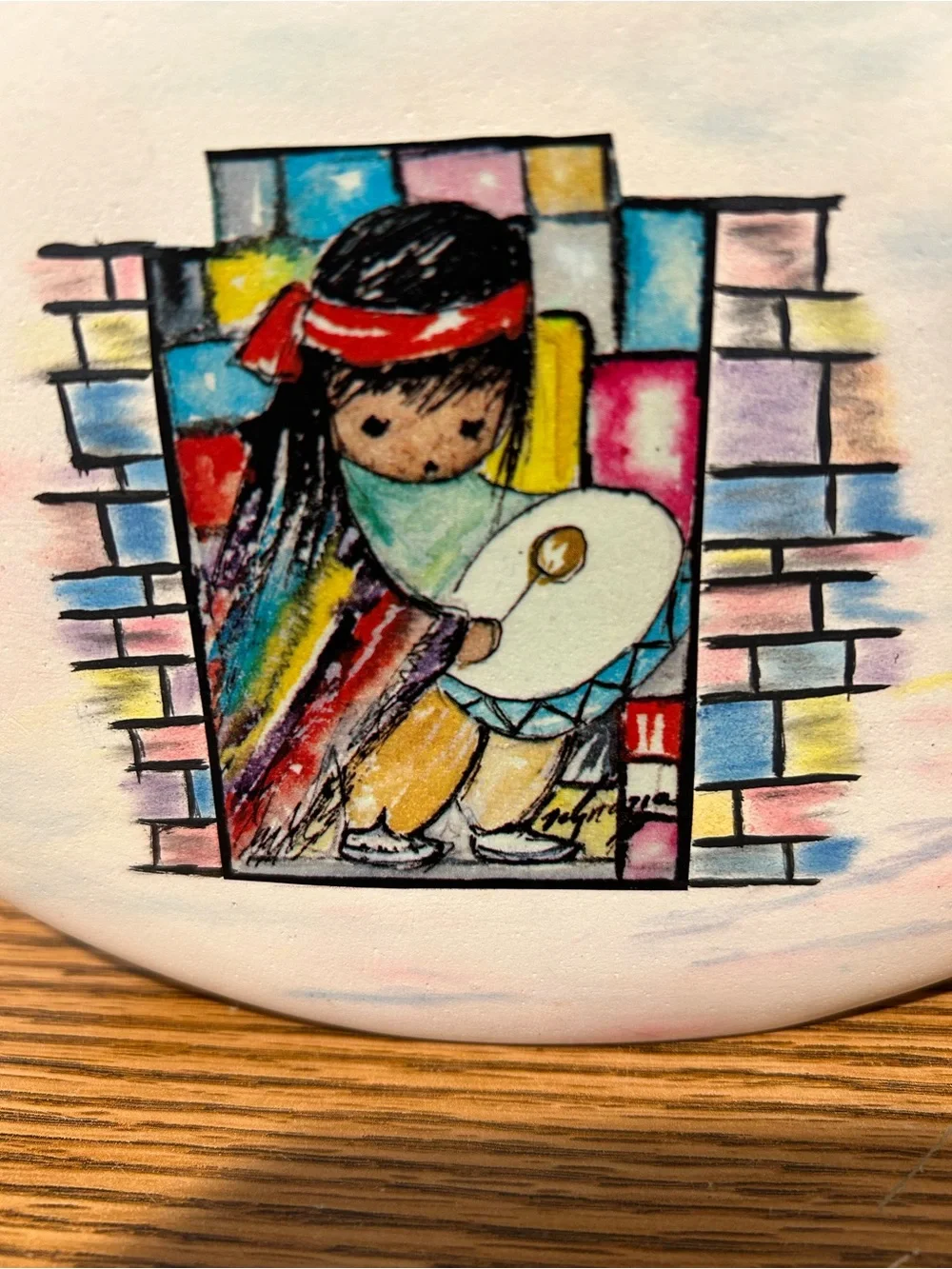 Degrazia Vintage Vase Beautiful Pastel Colors